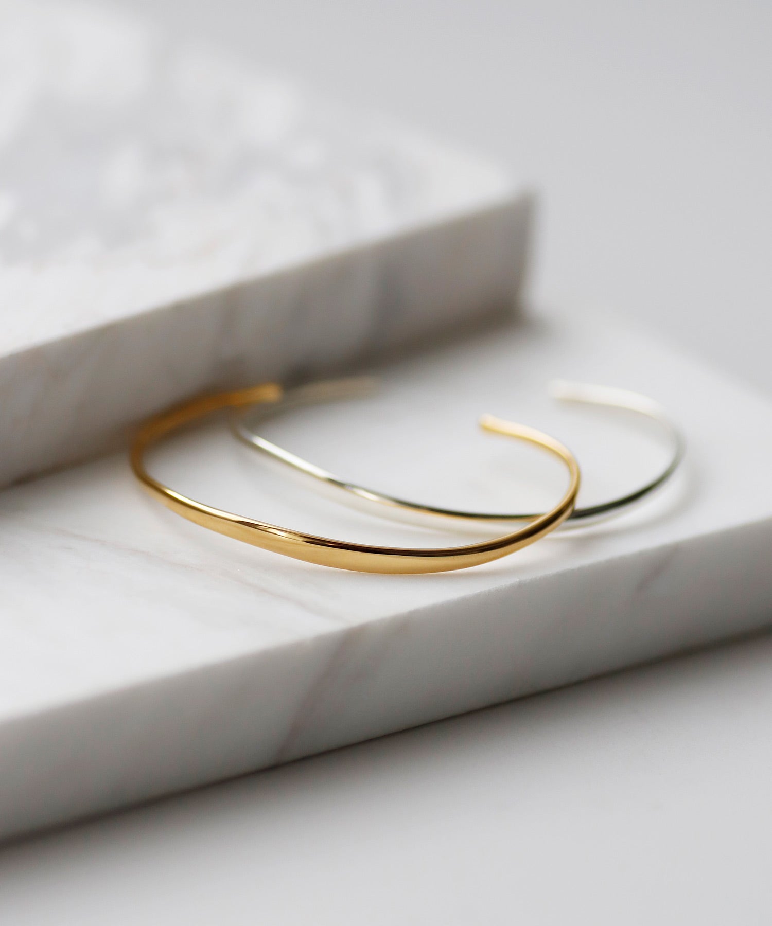 SIENA ROSE】Toi et Moi・ペアバングル[vague-ヴァーグ-(波