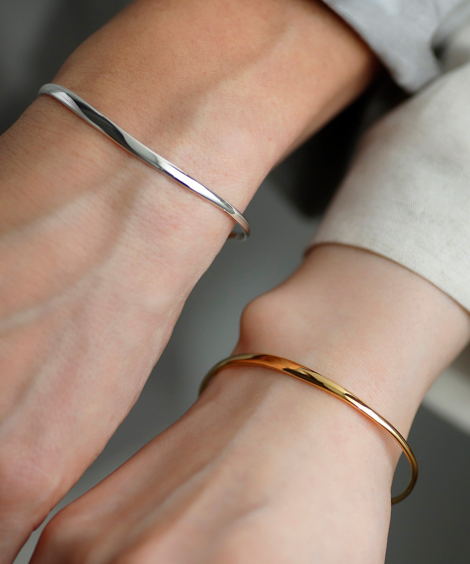 SIENA ROSE】Toi et Moi・ペアバングル[vague-ヴァーグ-(波)][メンズ