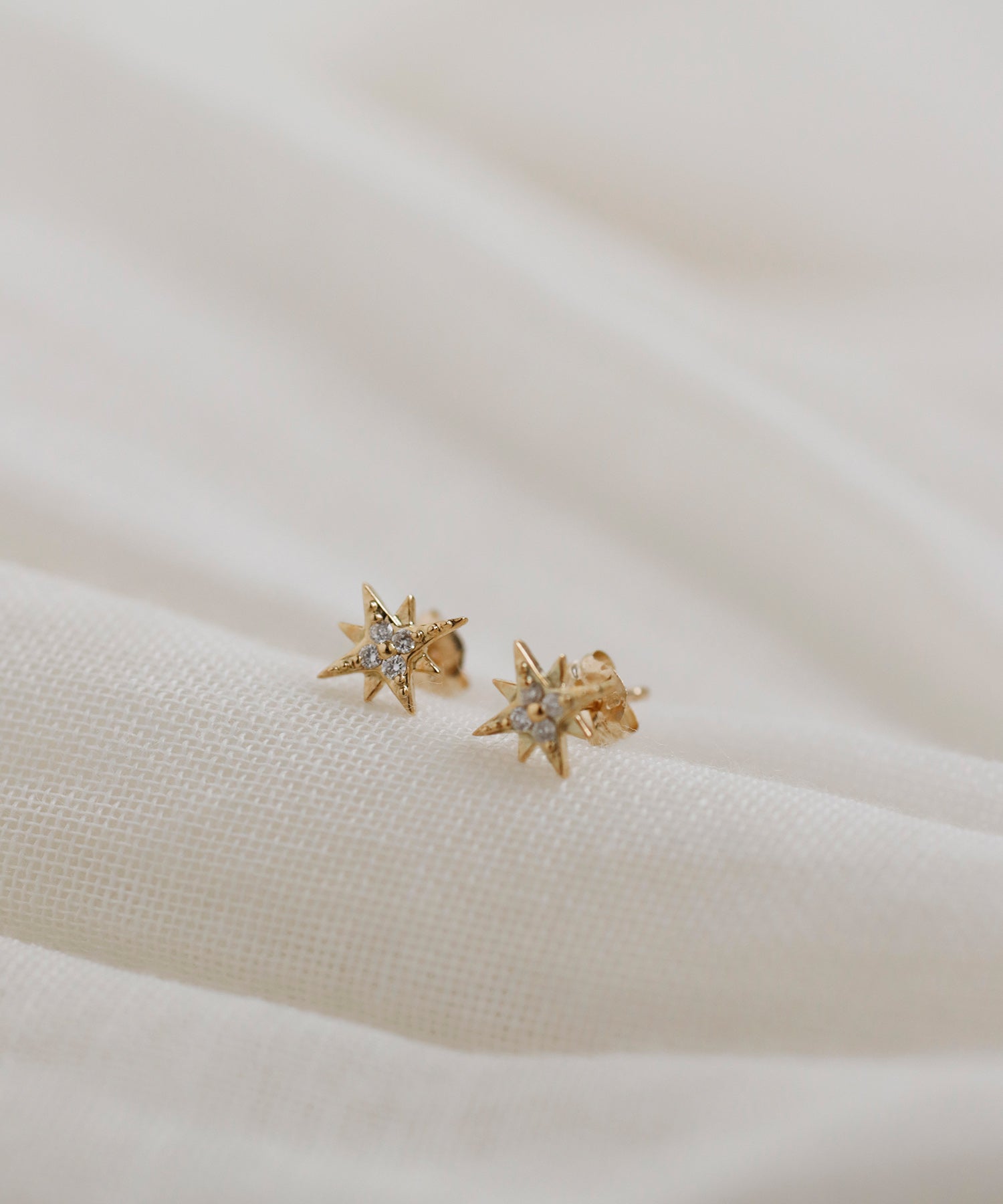 SIENAROSE】スターモチーフダイヤピアス｜アネモネ・シエナロゼ