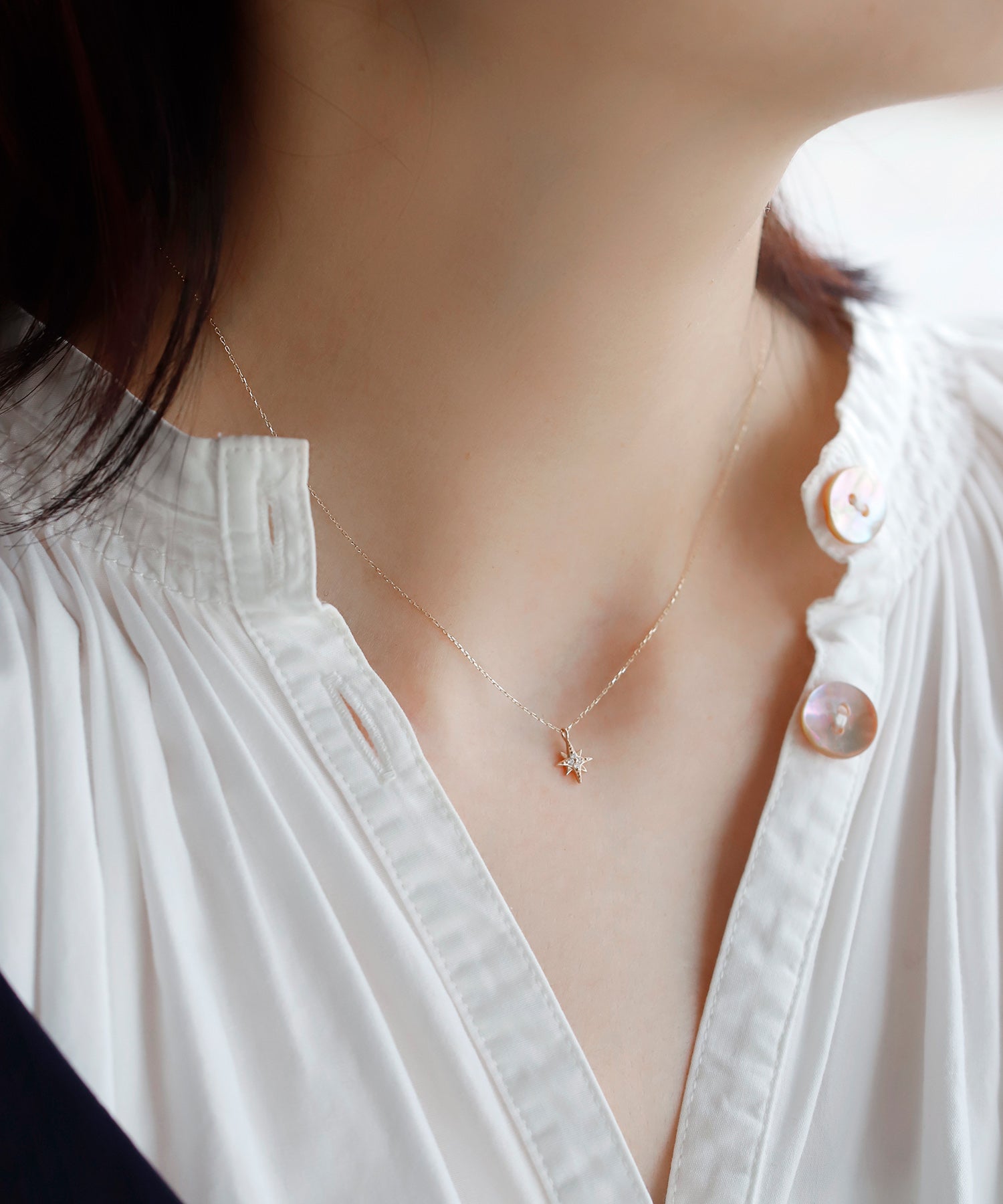 SIENAROSE】スターモチーフダイヤネックレス｜アネモネ・シエナロゼ