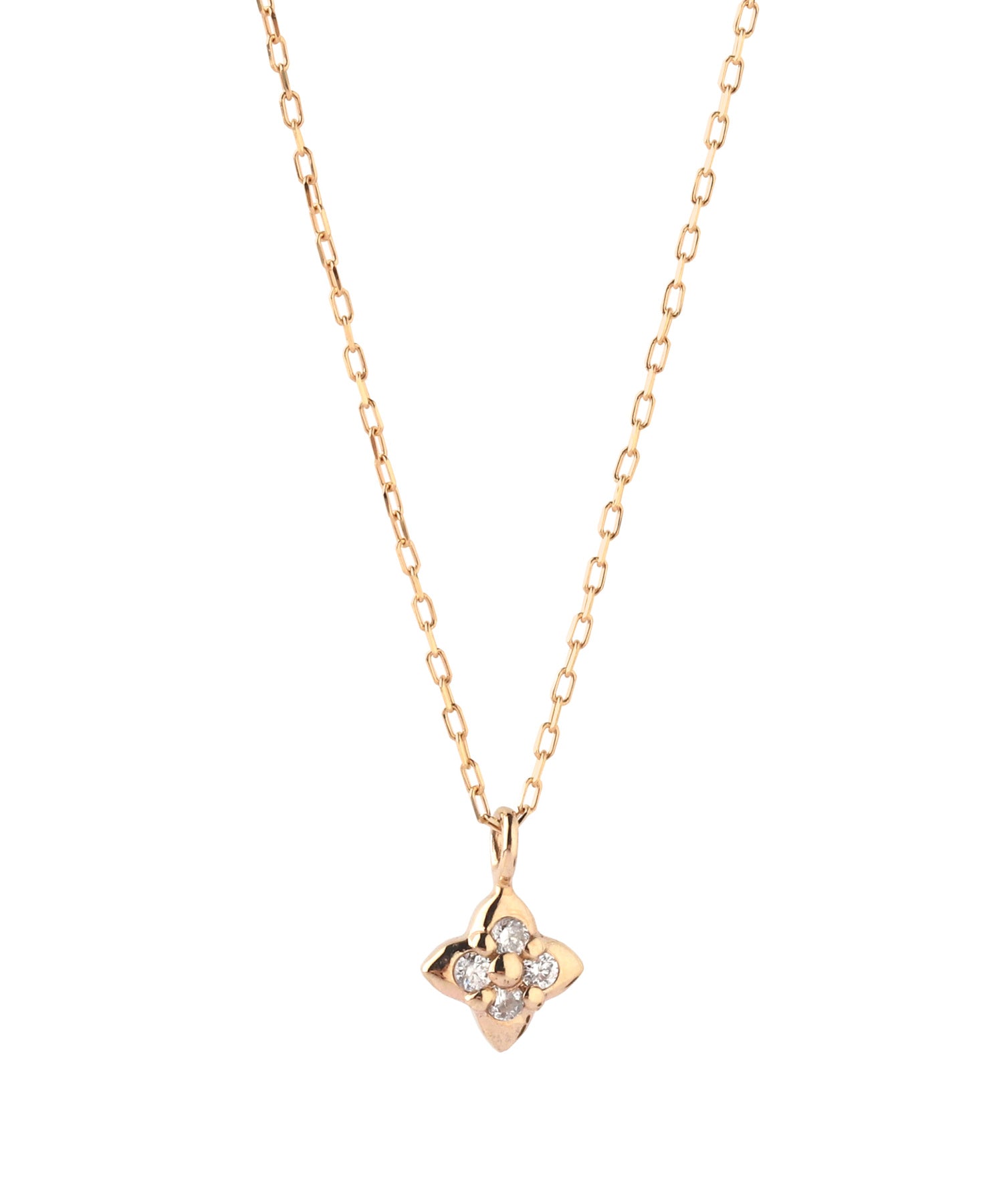 SIENAROSE】フラワーモチーフダイヤネックレス｜アネモネ・シエナロゼ