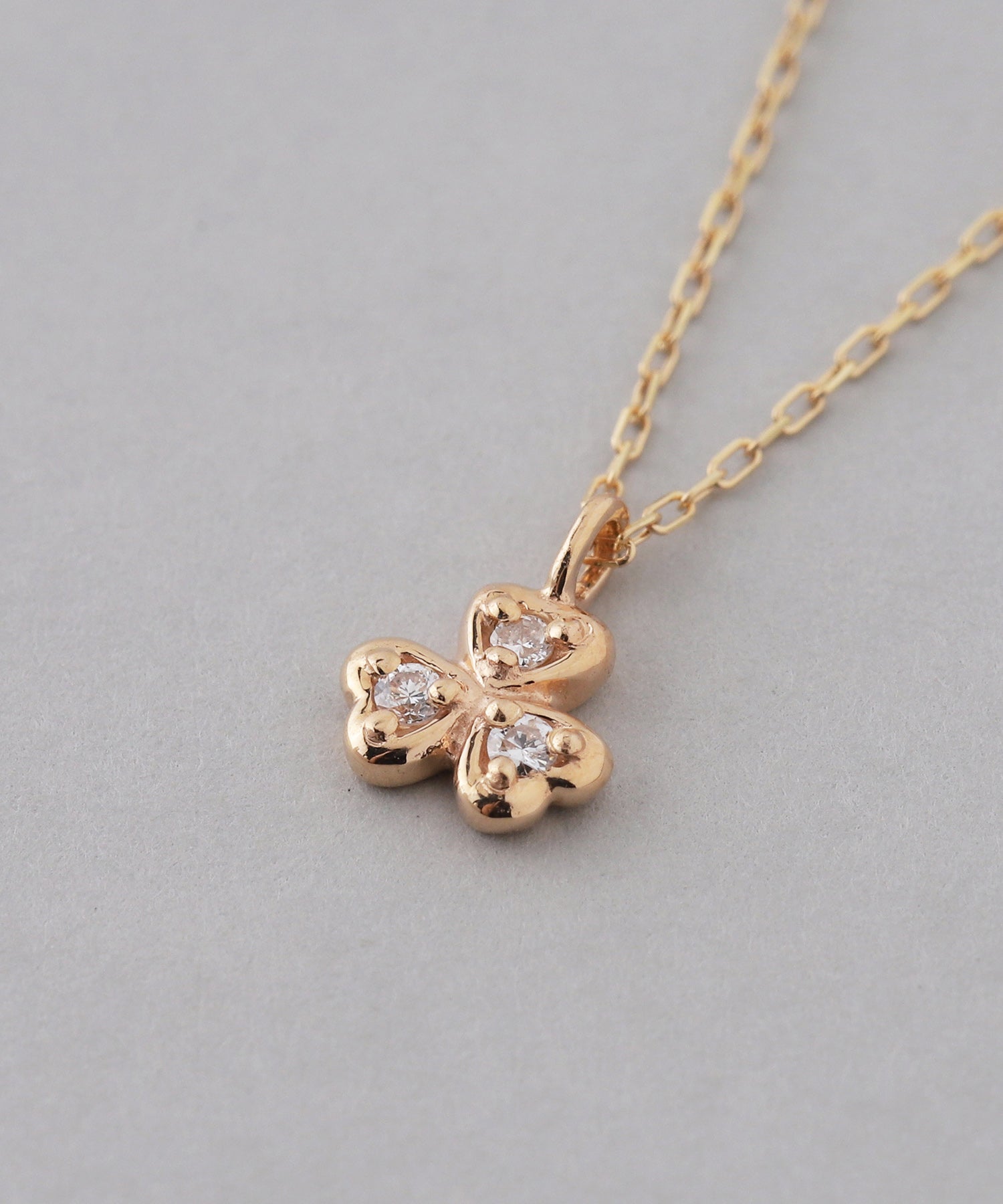 SIENAROSE】クローバーモチーフダイヤネックレス｜アネモネ