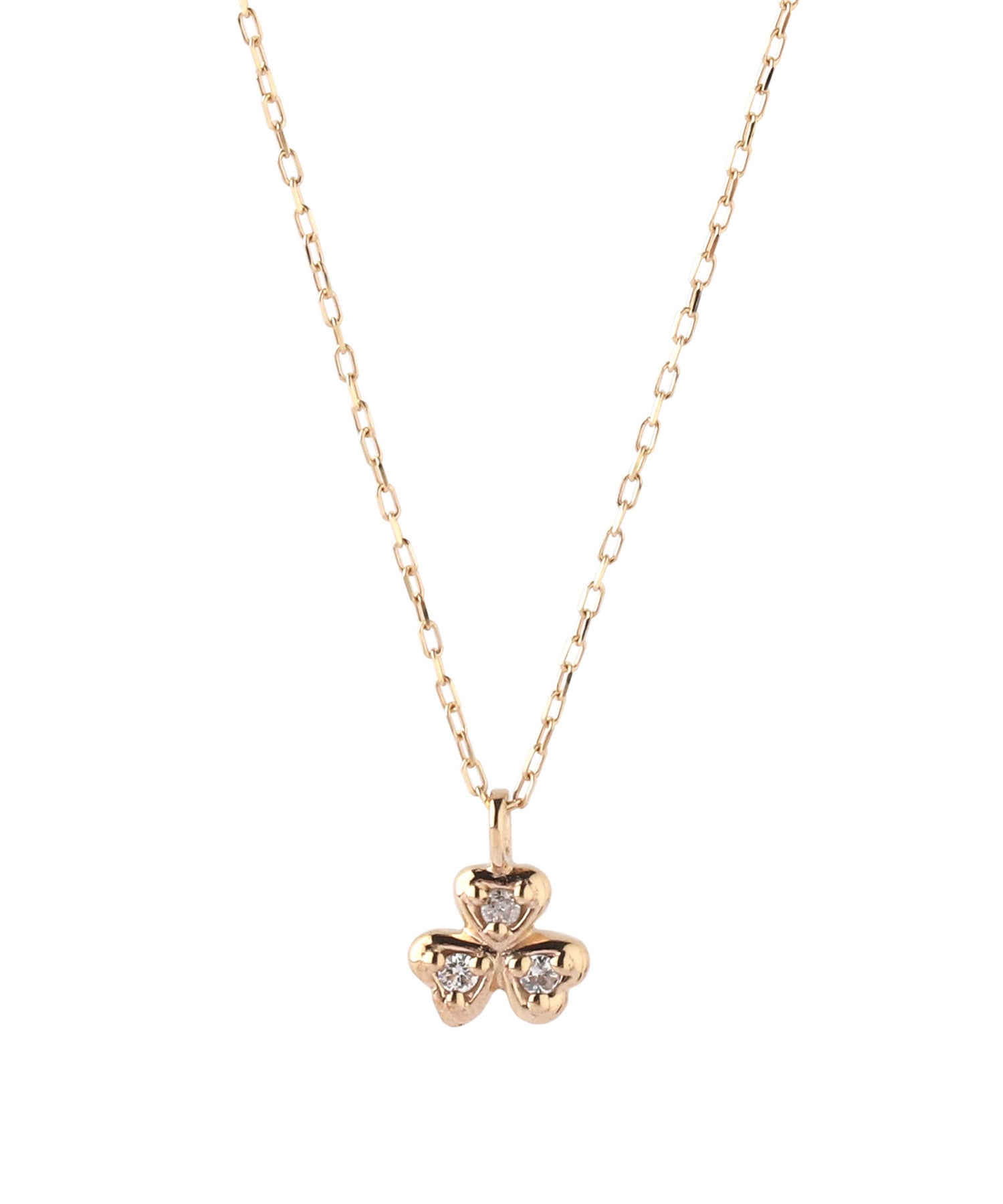 SIENAROSE】クローバーモチーフダイヤネックレス｜アネモネ