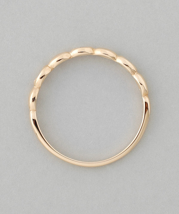 LAUREL・シードモチーフ3粒ダイヤリング