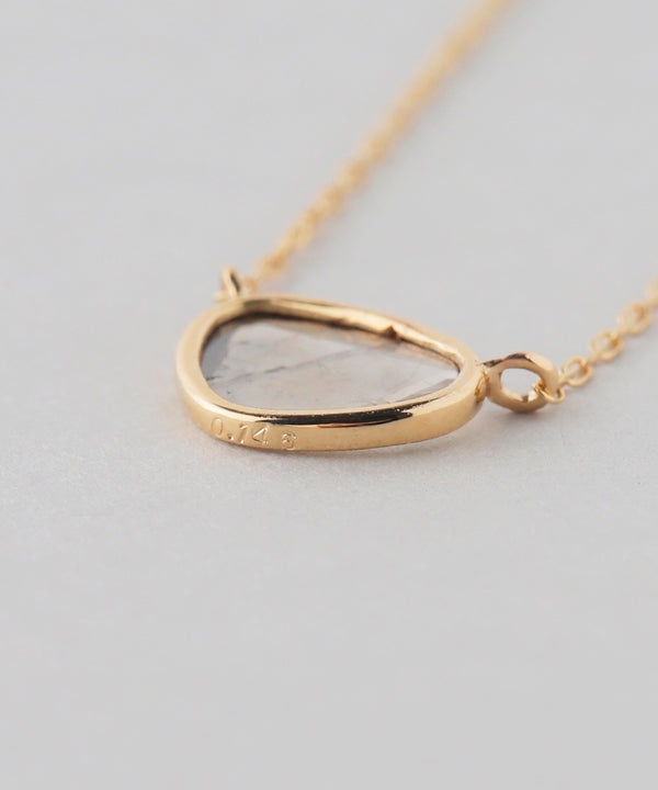 スライスダイヤワントップネックレス[0.146ct]