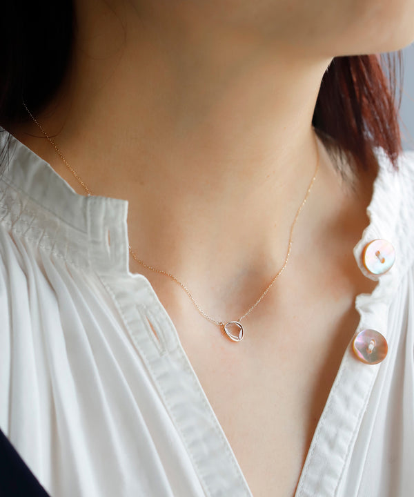 スライスダイヤワントップネックレス[0.273ct]