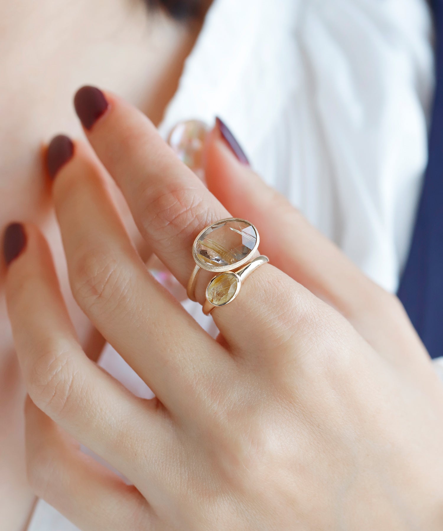 SIENAROSE】オーバルカットリング[ルチルクォーツ]｜SANPO ONLINE