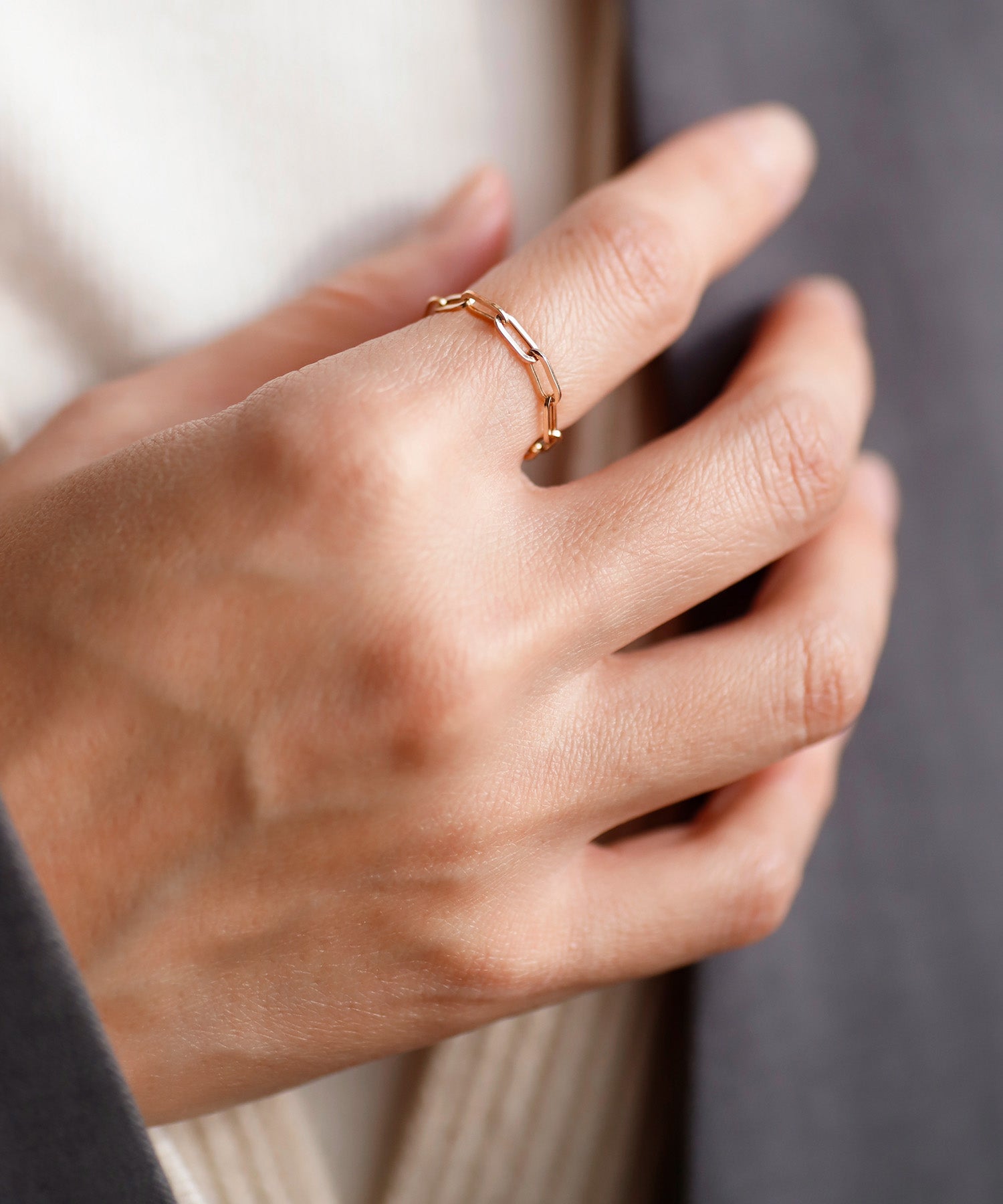 最終値下げ　SIENA ROSE ペーパークリップチェーンリング SIENA ROSE】ペーパークリップチェーンリング｜SANPO ONLINE