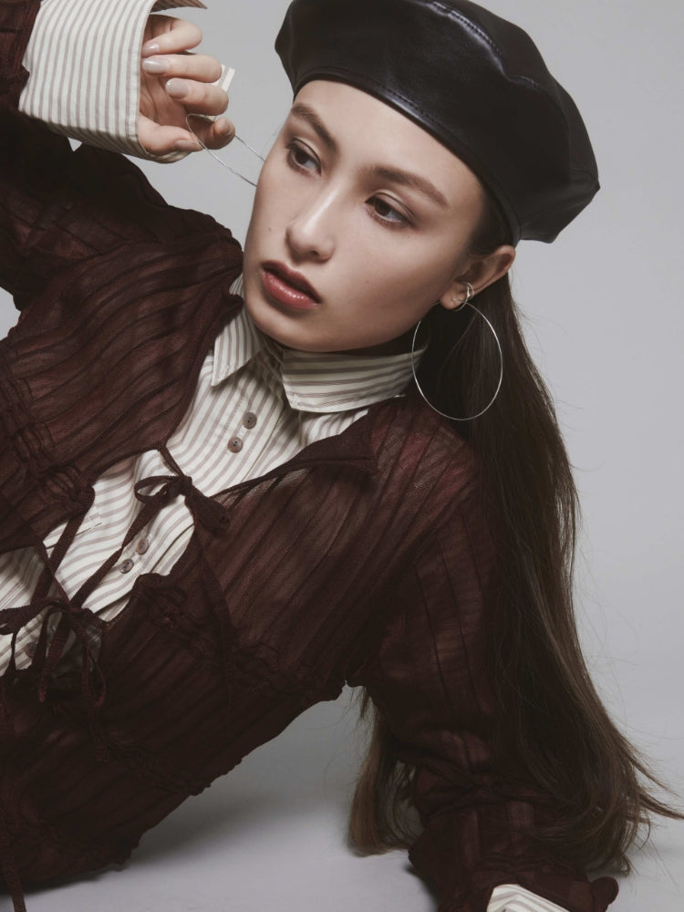 ラウンド用品・アクセサリー mimi mimi33】パール×ドロップチェーンピアス[Sheerchic]｜アネモネ