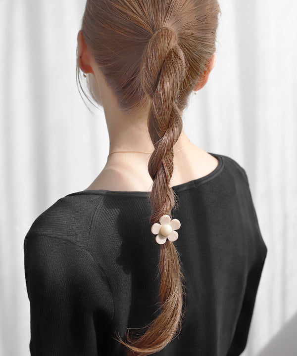 フラワーヘアゴム