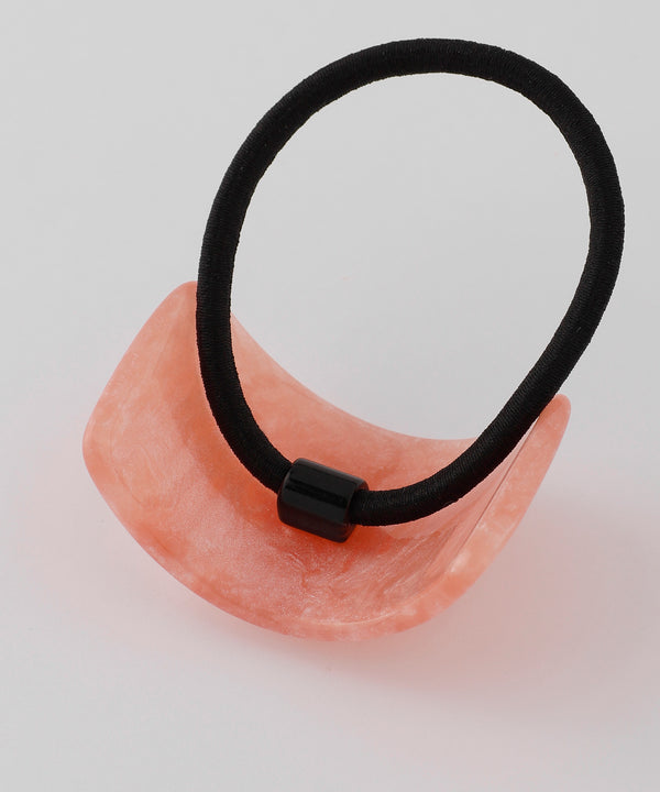 Pale Tone Square Arch Plate Hair Tie