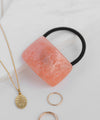 Pale Tone Square Arch Plate Hair Tie