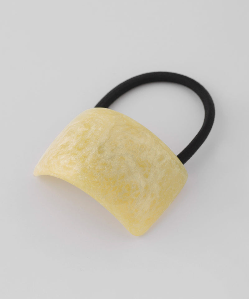 Pale Tone Square Arch Plate Hair Tie