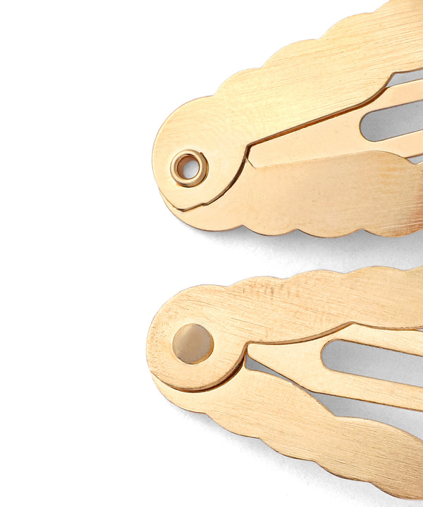 Metal Wave Snap Pins (Set of 2)