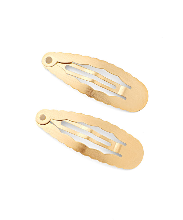 Metal Wave Snap Pins (Set of 2)