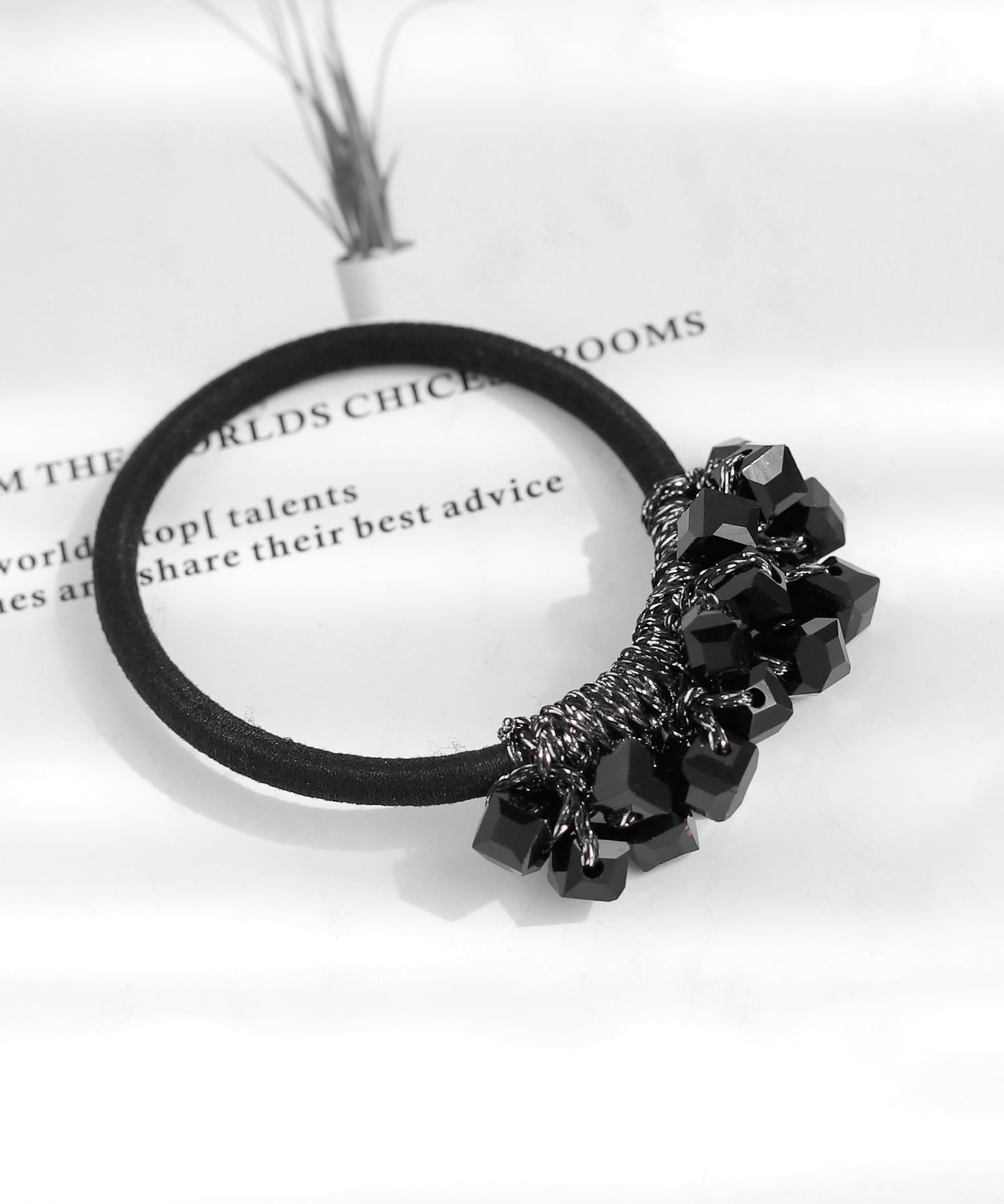 ANEMONE】ビーズヘアゴム｜アネモネ・シエナロゼ・ミミサンジュウサン