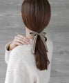 シックカラーリボンヘアゴム