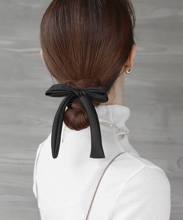 シックカラーリボンヘアゴム