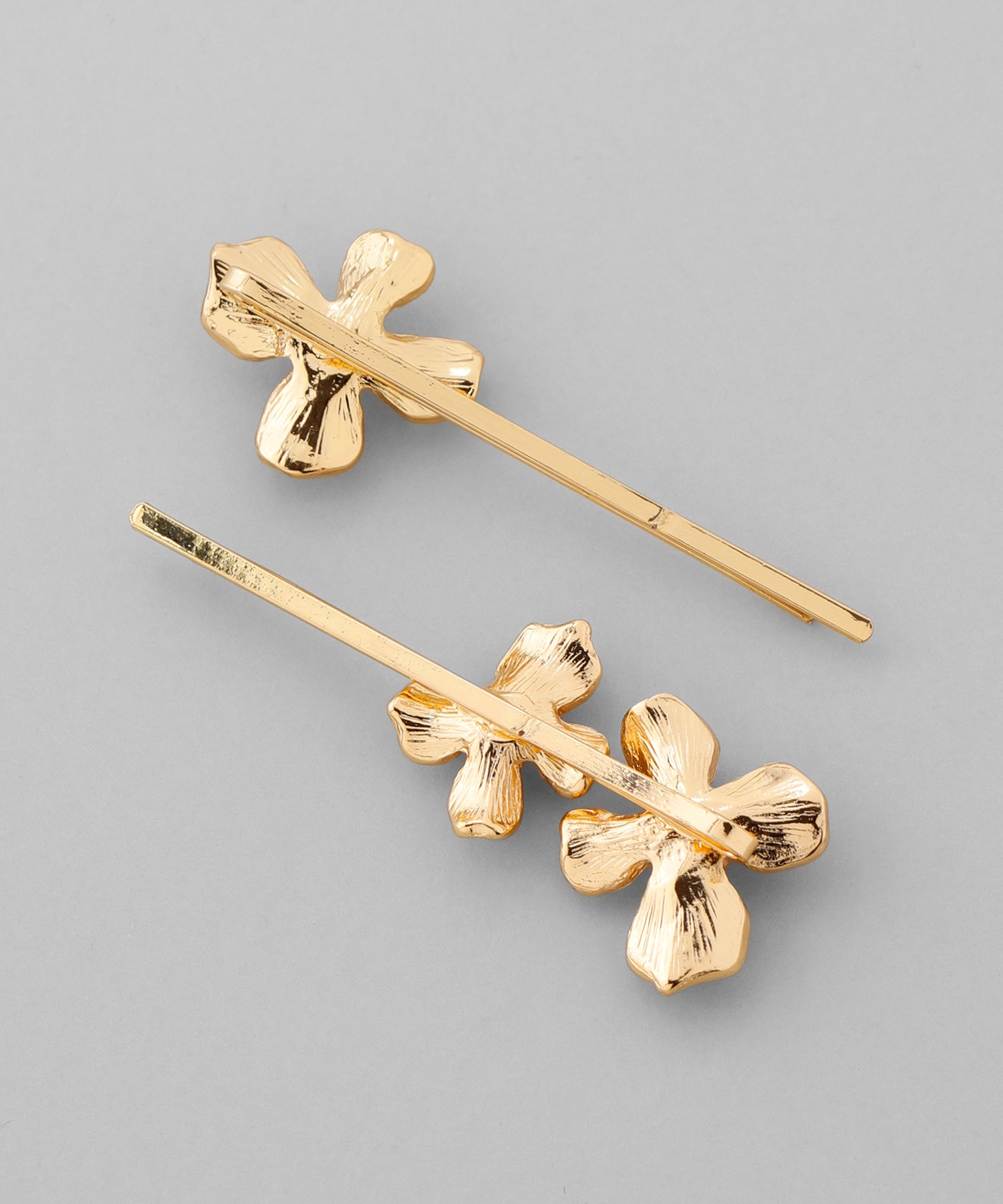 ANEMONE】ビジュー×メタルフラワーヘアピン[2本セット]｜SANPO