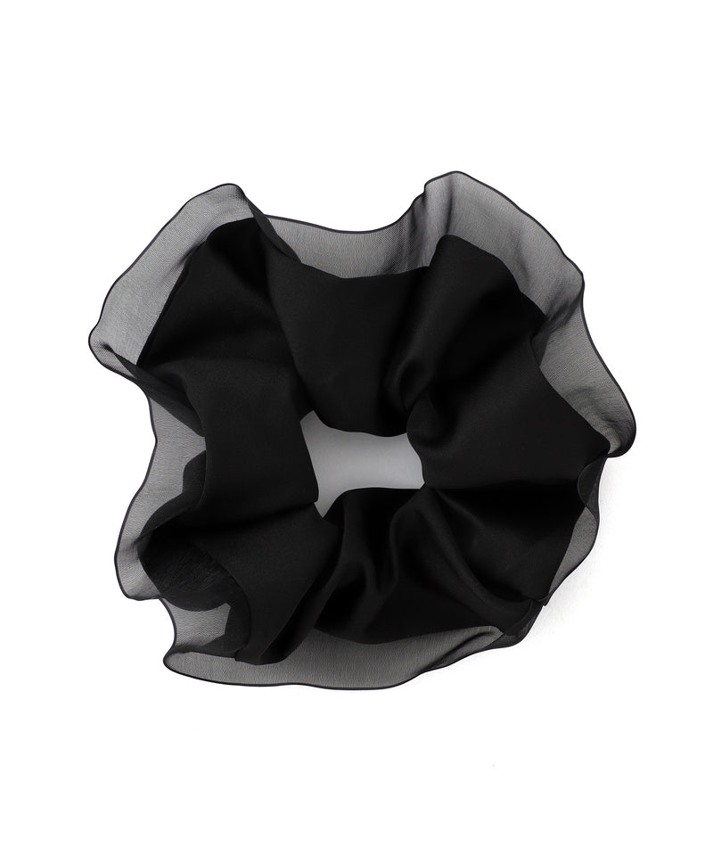 Monotone satin scrunchie