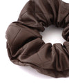 Leather-like quilted big scrunchie