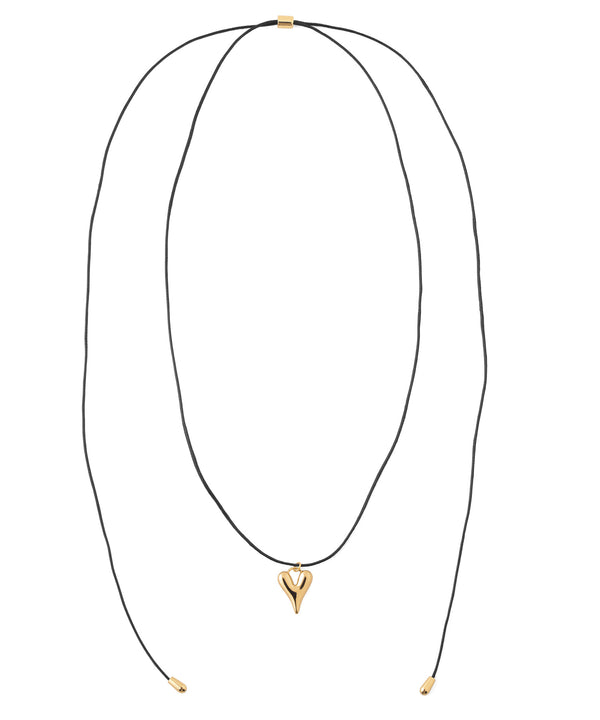 メタルハートコードネックレス