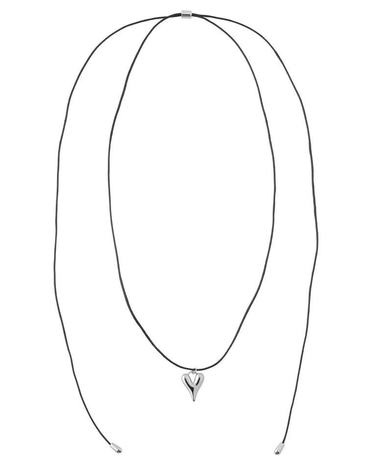 メタルハートコードネックレス