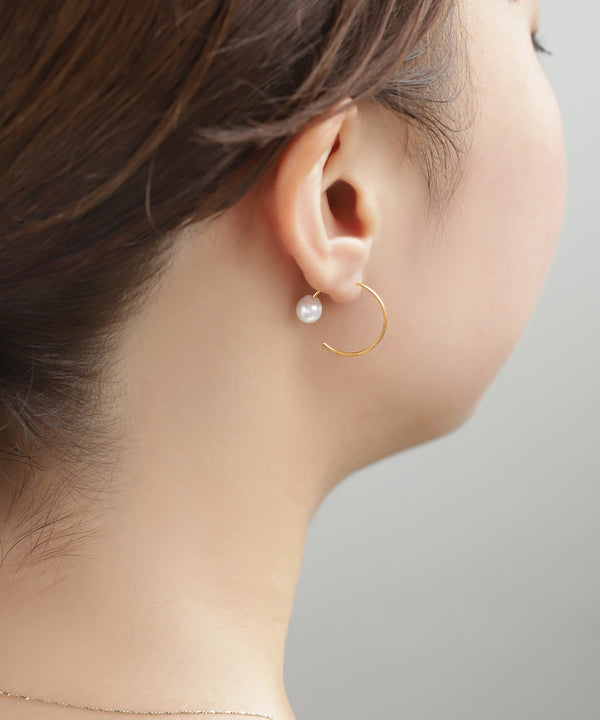 パールバックキャッチピアス