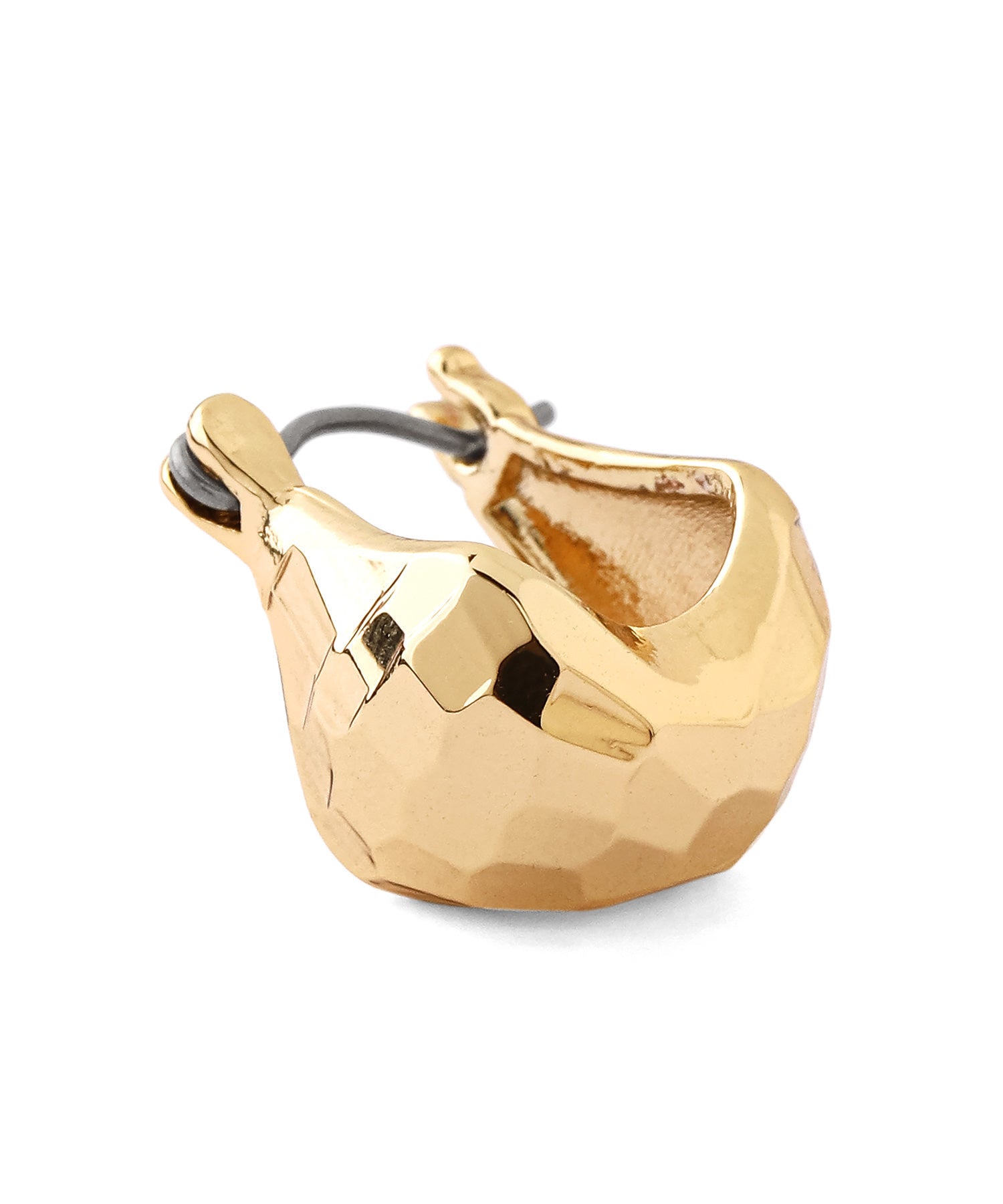 ANEMONE】クラフト調メタルフープピアス｜アネモネ・シエナロゼ