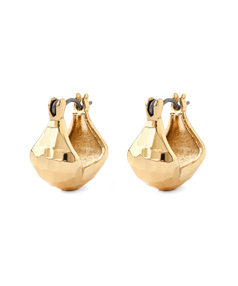 Craft-style metal hoop earrings