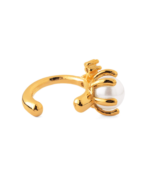 パール×ビジューイヤーカフ