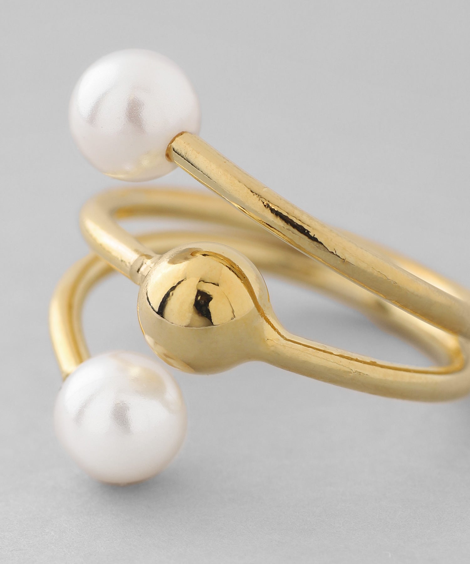 【まる】芦屋LisaLisa スパイラルパールリング 芦屋LisaLisa スパイラルパールリング スパイラルパールリング まる