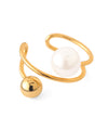 Pearl x Sphere Ear Cuff
