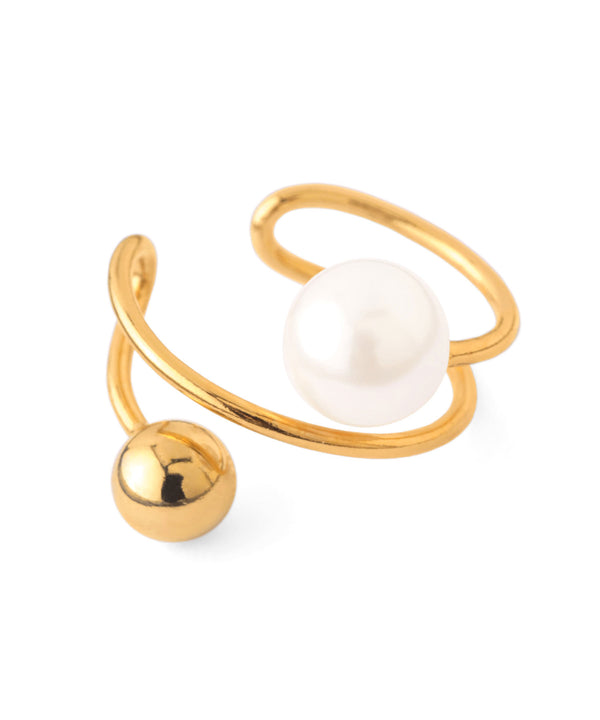 Pearl x Sphere Ear Cuff