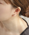 Dotted Line Glass Earrings