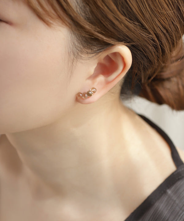 Dotted Line Glass Earrings