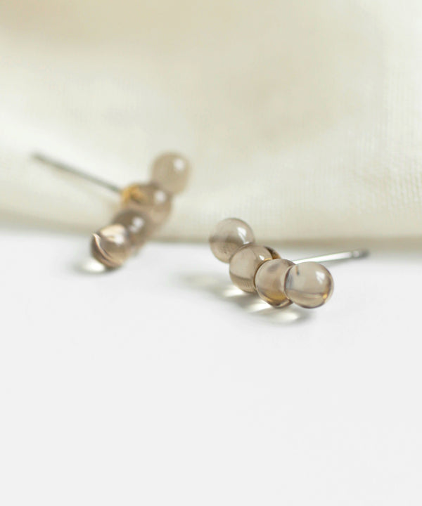 Dotted Line Glass Earrings
