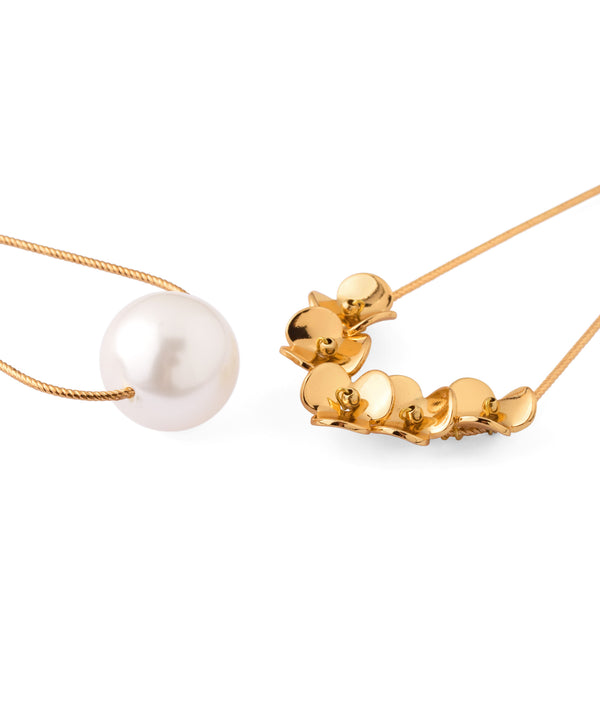 パール×メタルフラワーUピン[2本セット]