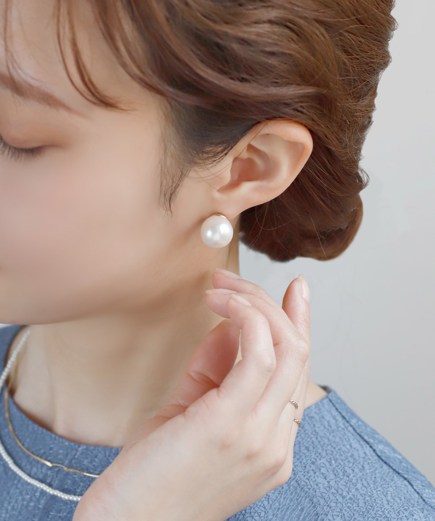 シエナロゼ 10Kパールピアス SIENA ROSE ピアス 「オンライン限定」Cラインのパールキャッチ