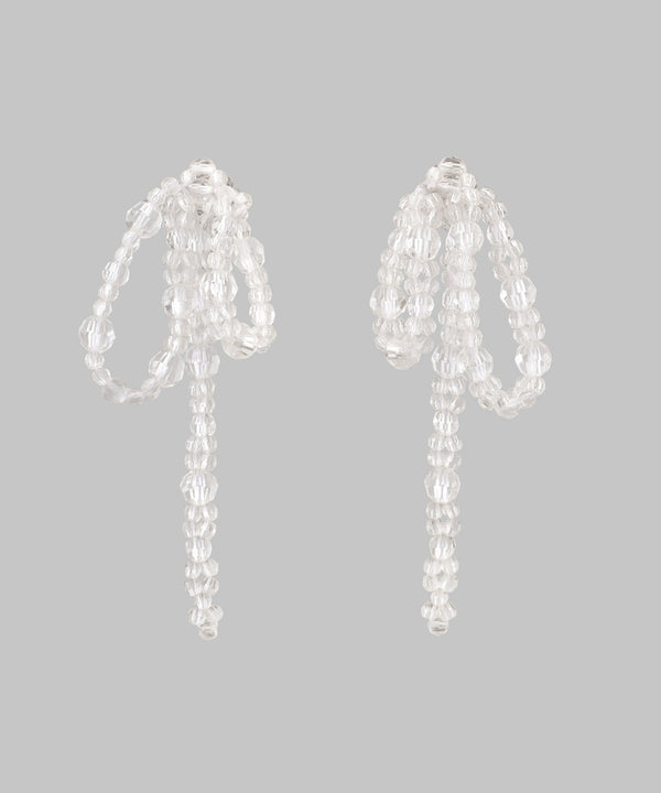 ビーズリボンイヤリング[Hanayome]