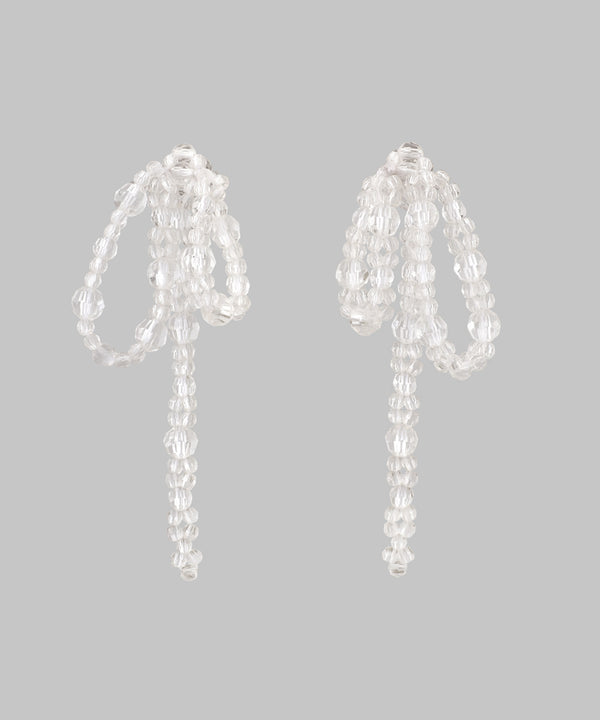 ANEMONE】ビーズリボンピアス[Hanayome]｜アネモネ・シエナロゼ