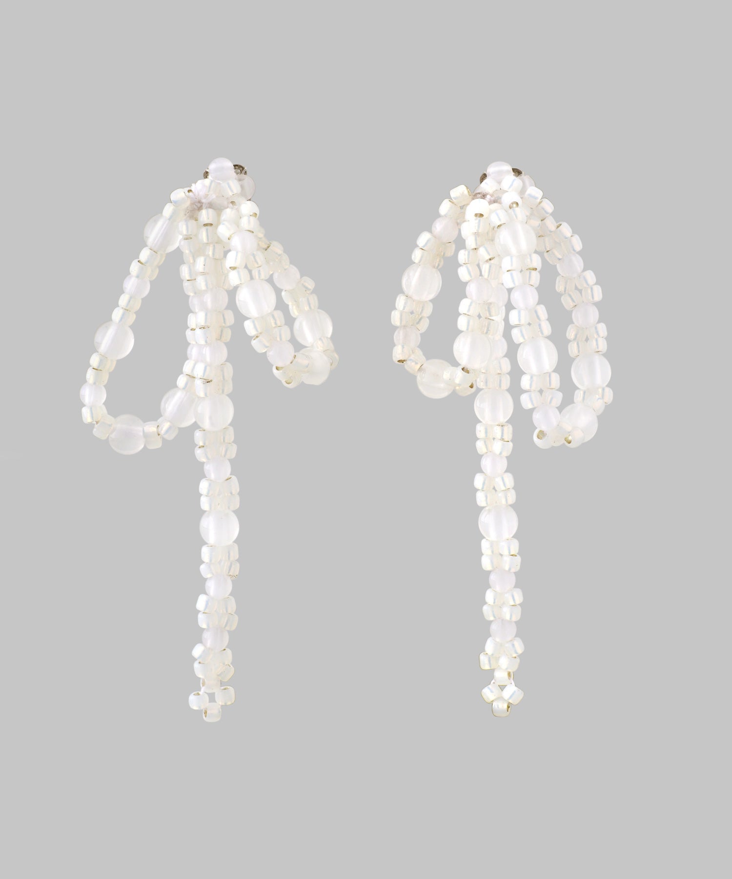 ANEMONE】ビーズリボンピアス[Hanayome]｜アネモネ・シエナロゼ