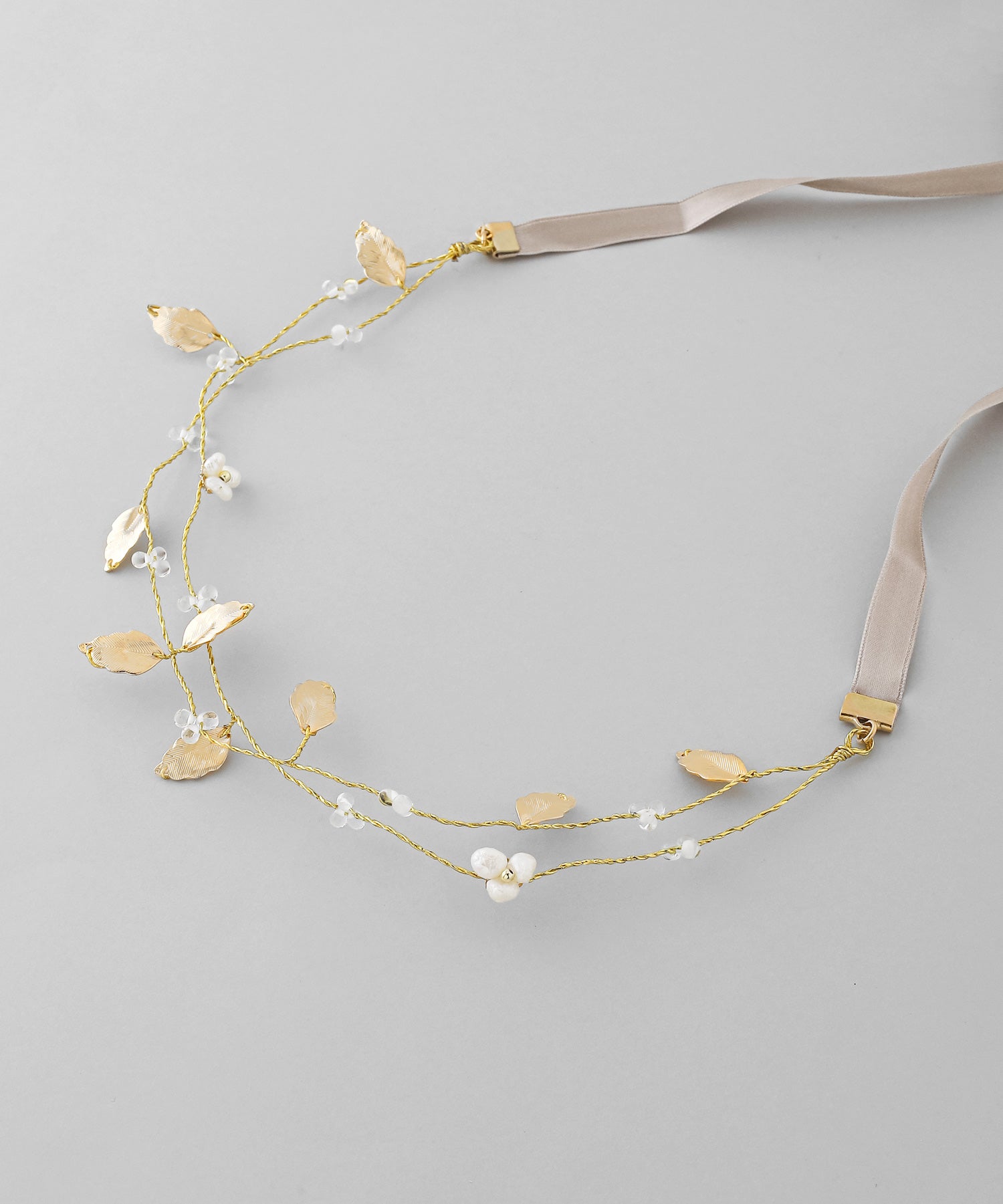 ANEMONE】メタルリーフリボンバインヘッドドレス[Hanayome]｜アネモネ