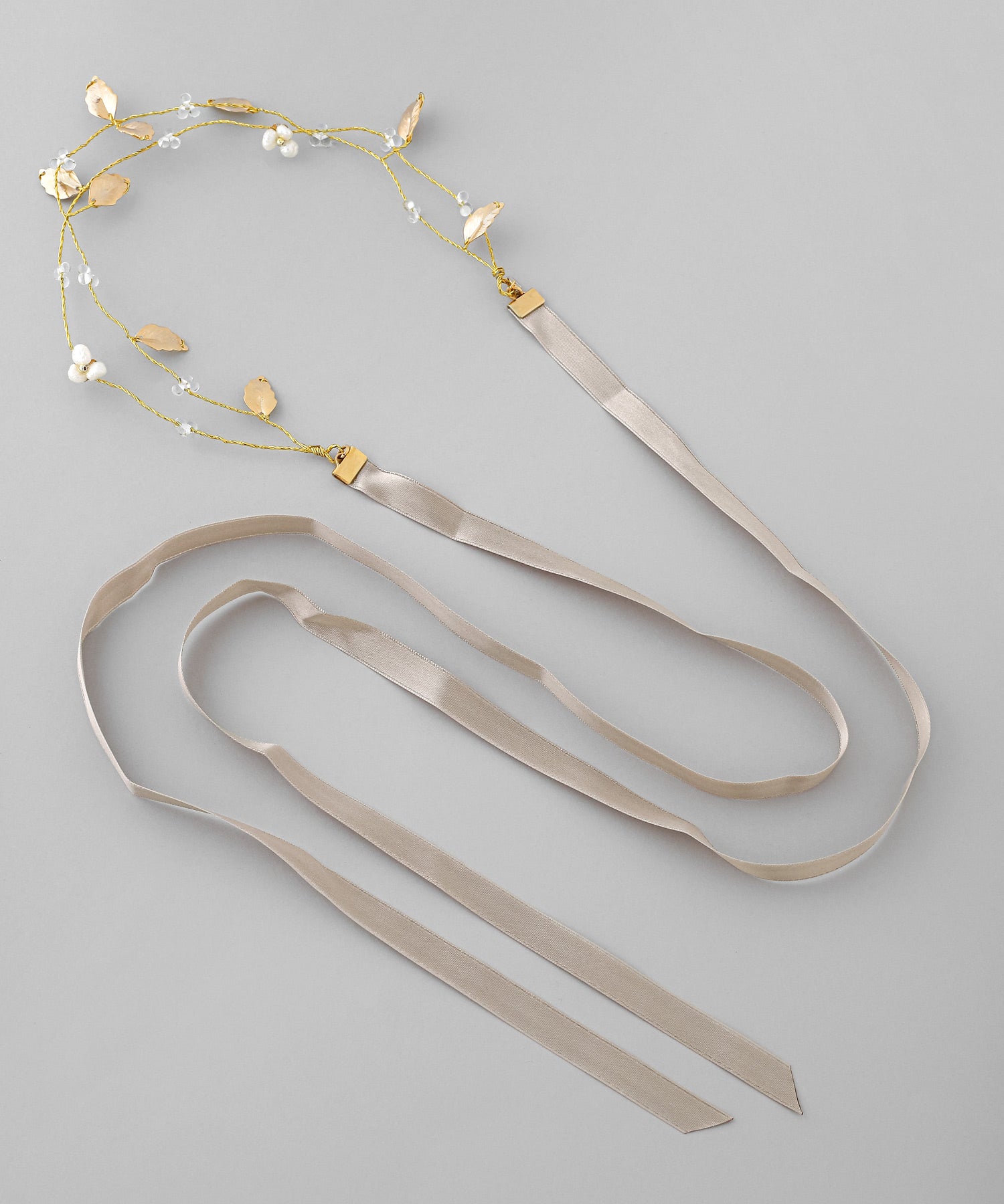 ANEMONE】メタルリーフリボンバインヘッドドレス[Hanayome]｜アネモネ