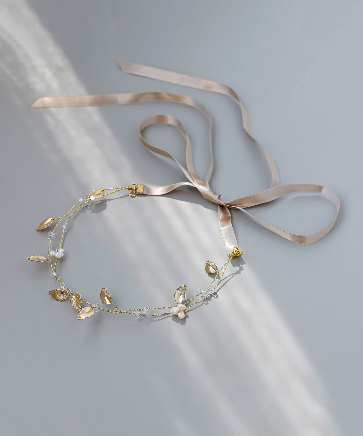 ANEMONE】メタルリーフリボンバインヘッドドレス[Hanayome]｜アネモネ