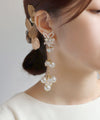 ビーズ×パールフラワーピアス[Hanayome]