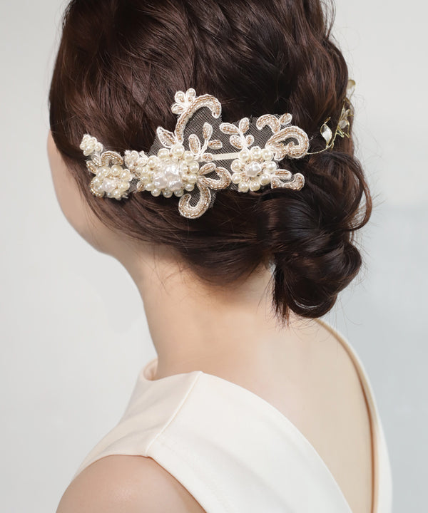 レース×フラワーバインヘッドドレス[Hanayome]