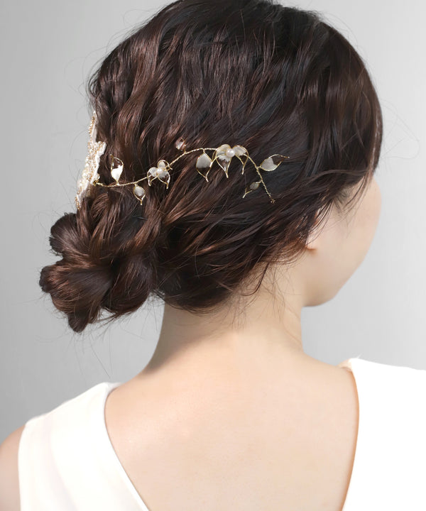 レース×フラワーバインヘッドドレス[Hanayome]