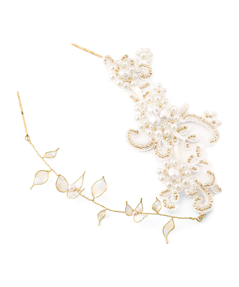 レース×フラワーバインヘッドドレス[Hanayome]