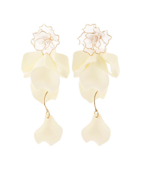 Anemone イヤリング　ホワイト　結婚式イヤリング ANEMONE】ホワイトフラワーイヤリング[Hanayome]｜アネモネ